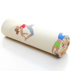 24×68 inch waffle microfiber anti slip lint free quick dry yoga towel wholesale